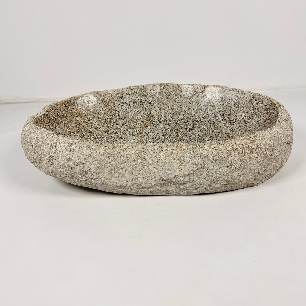 Brown Chips Riverstone Sink