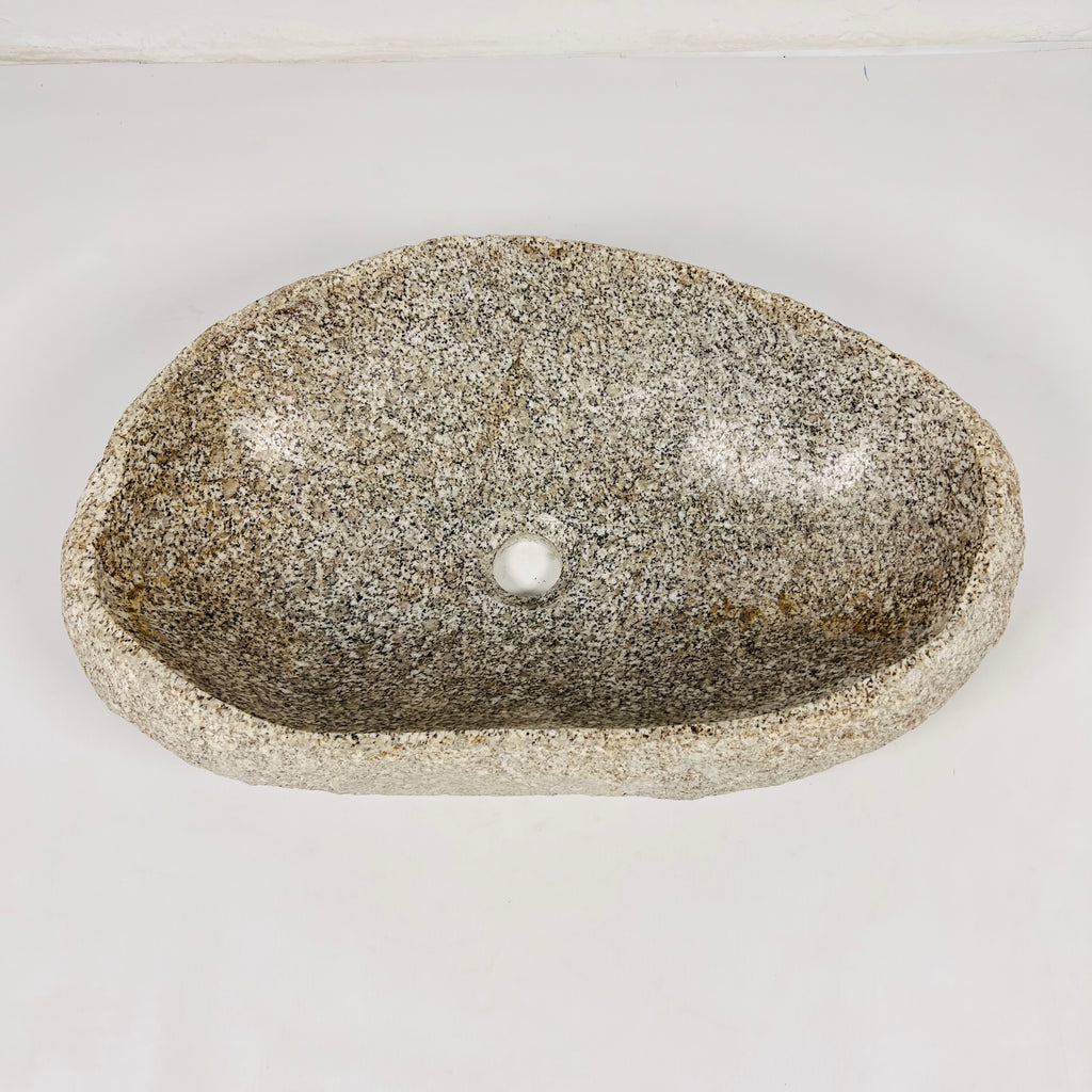 Brown Chips Riverstone Sink