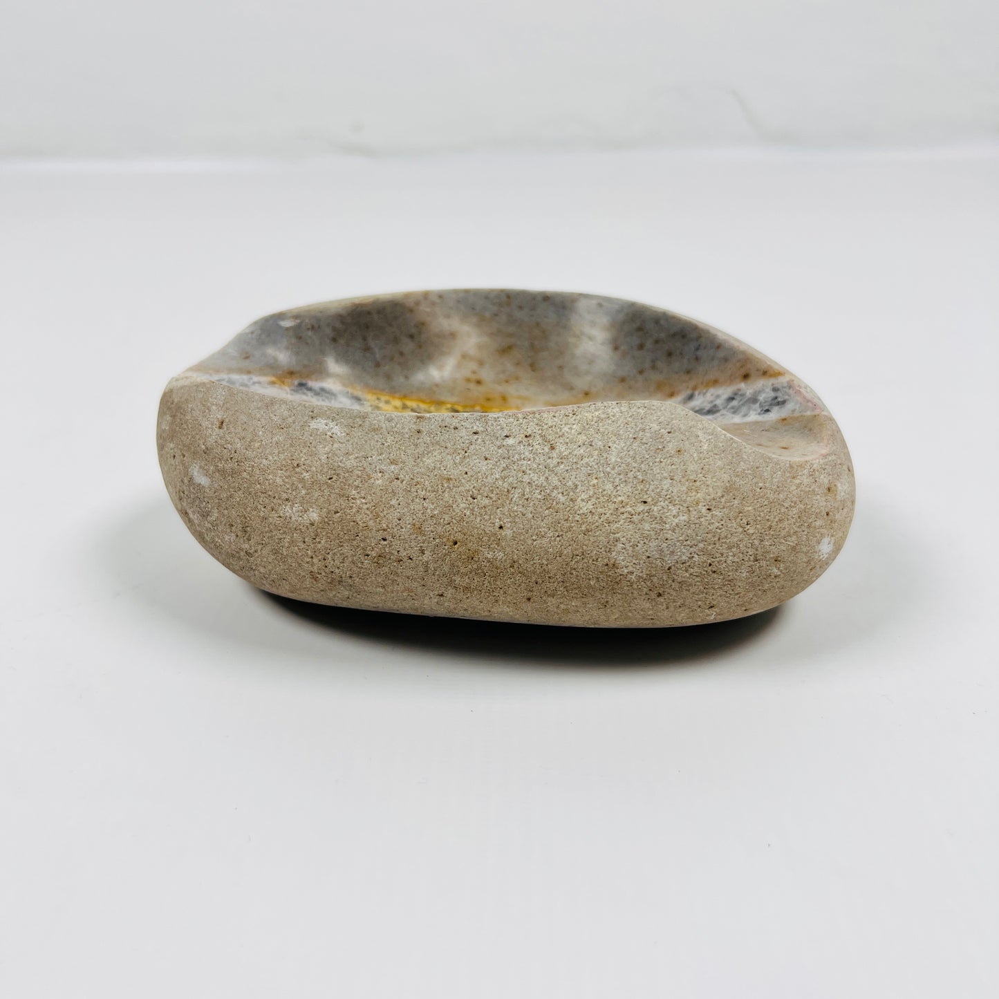 Amber Lined Ash Tray - Riverstone