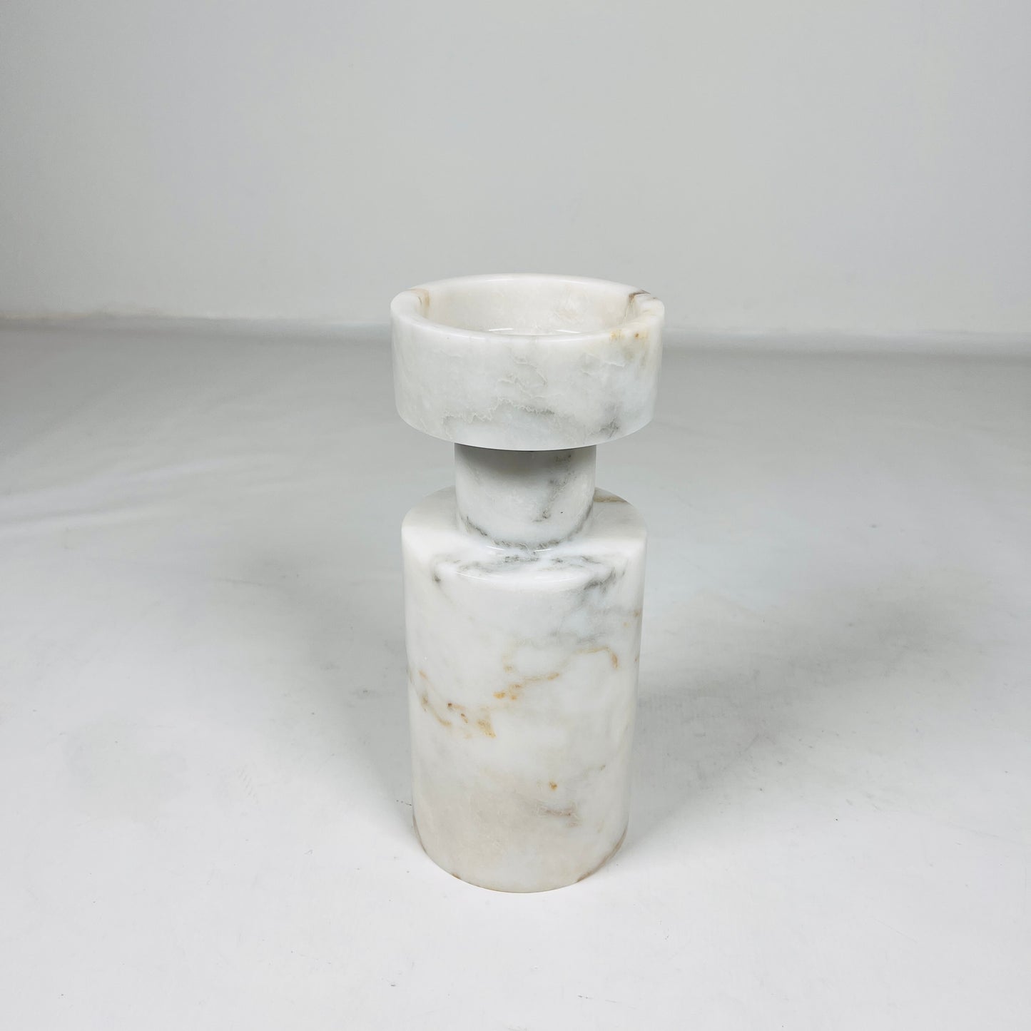 White Marble Candle Stand