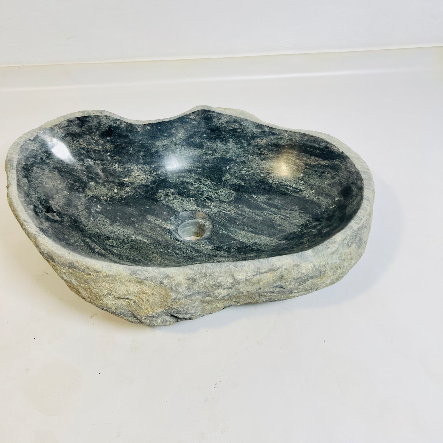 Fern & Fossil Stone Sink - Riverstone