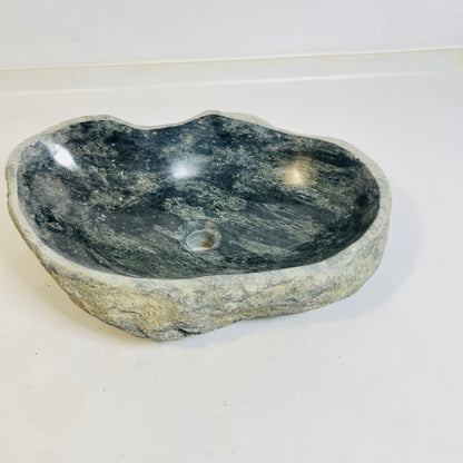 Fern & Fossil Stone Sink - Riverstone