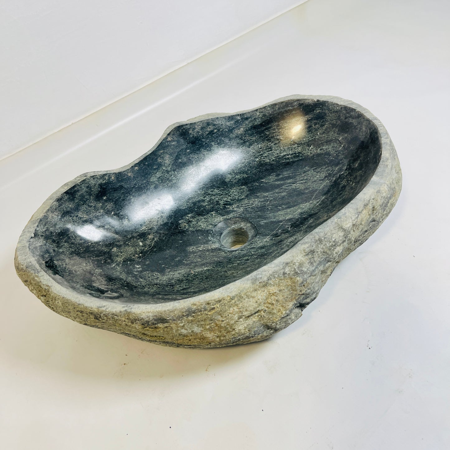 Fern & Fossil Stone Sink - Riverstone
