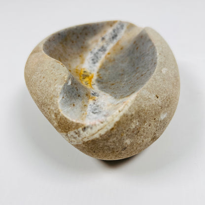 Amber Lined Ash Tray - Riverstone