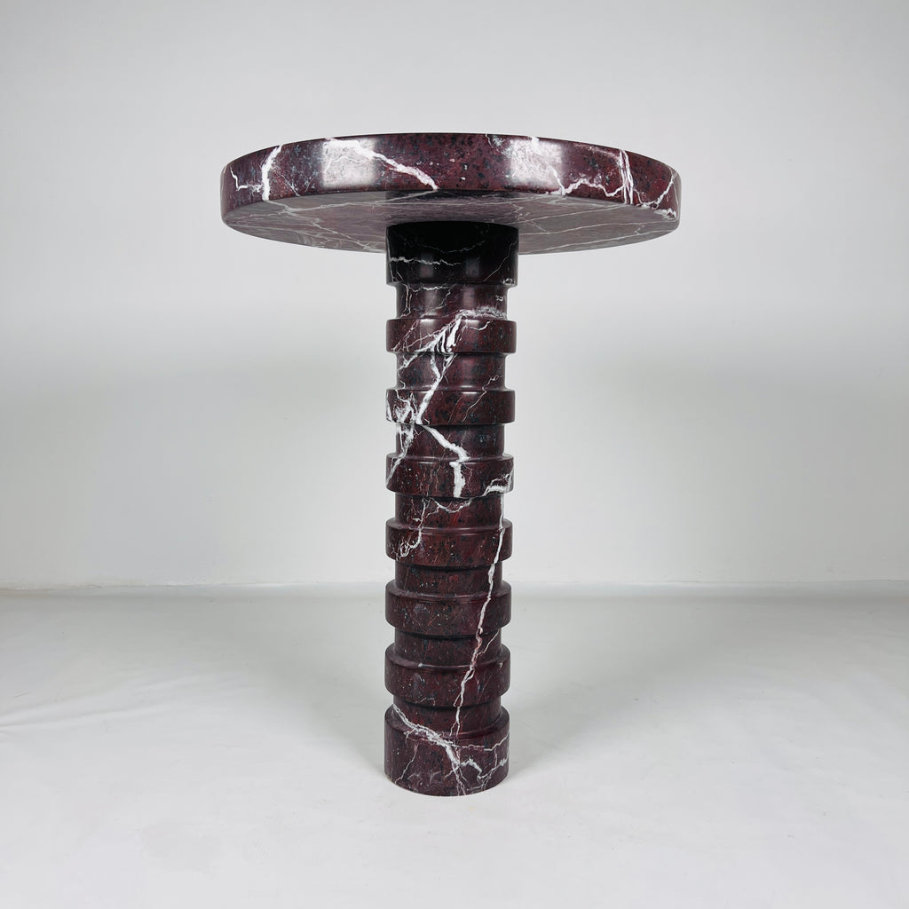 Burgundy Side Table