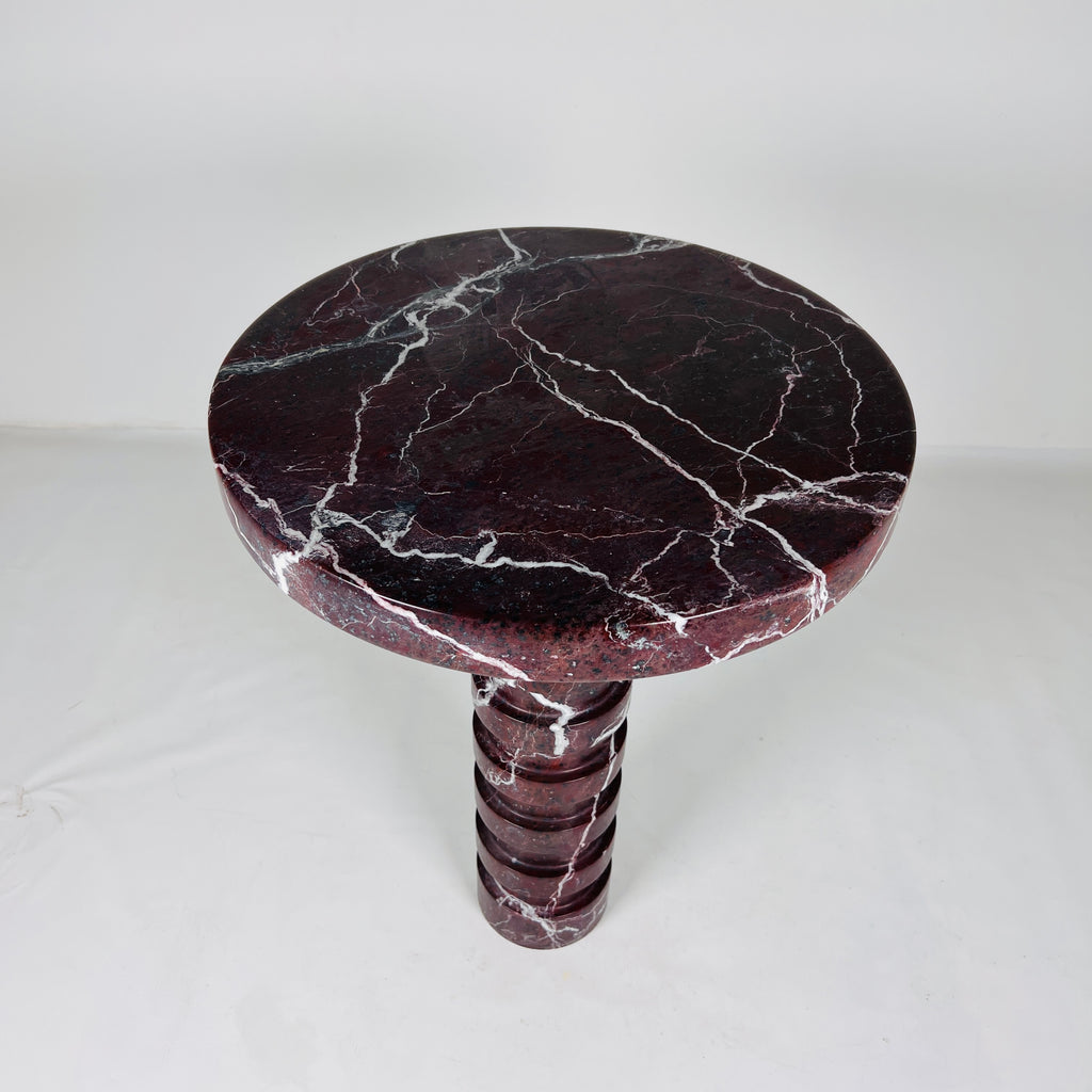 Burgundy Side Table