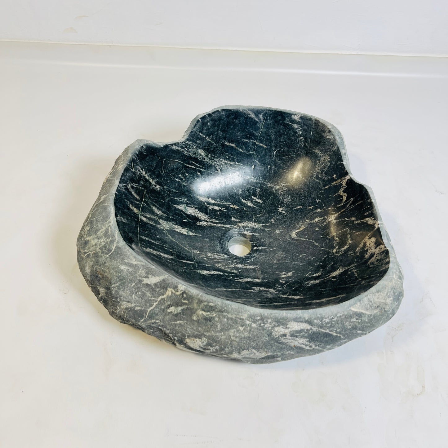 Vesper Dark Stone Sink - River Stone