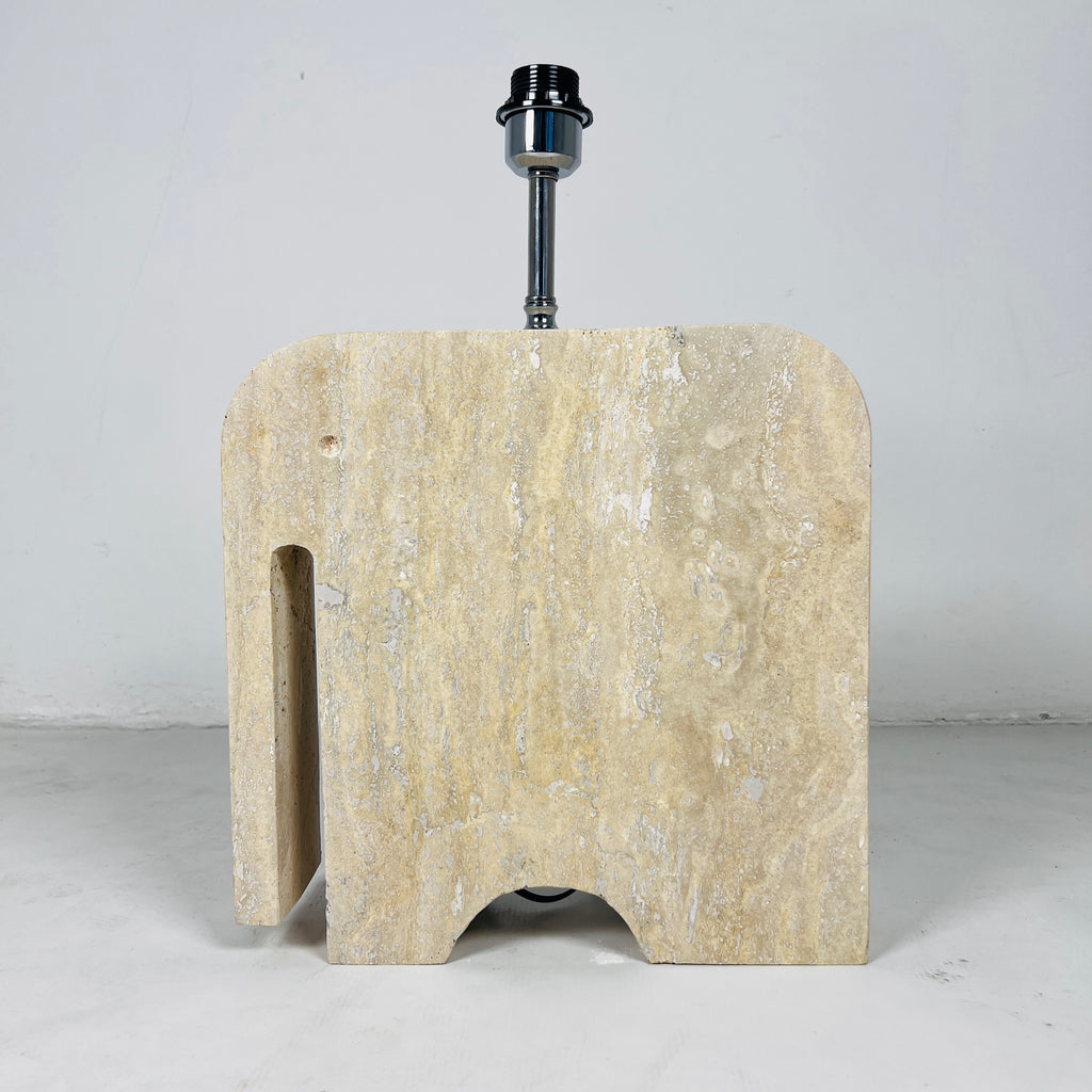 Elephant Travertine Table Lamp