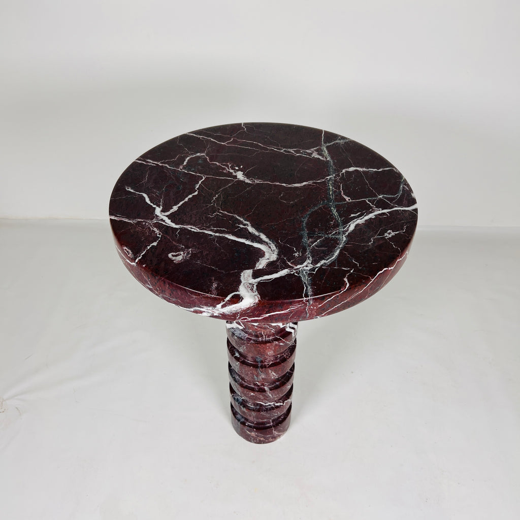 Burgundy Side Table