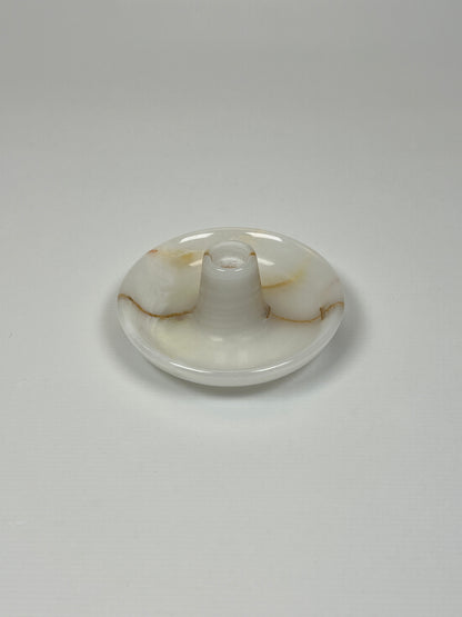 Shallow Dish Candle Holder - Onyx