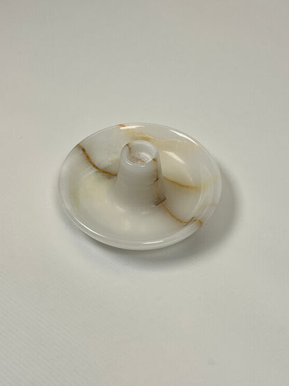 Shallow Dish Candle Holder - Onyx