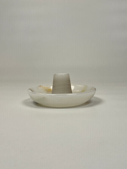 Shallow Dish Candle Holder - Onyx