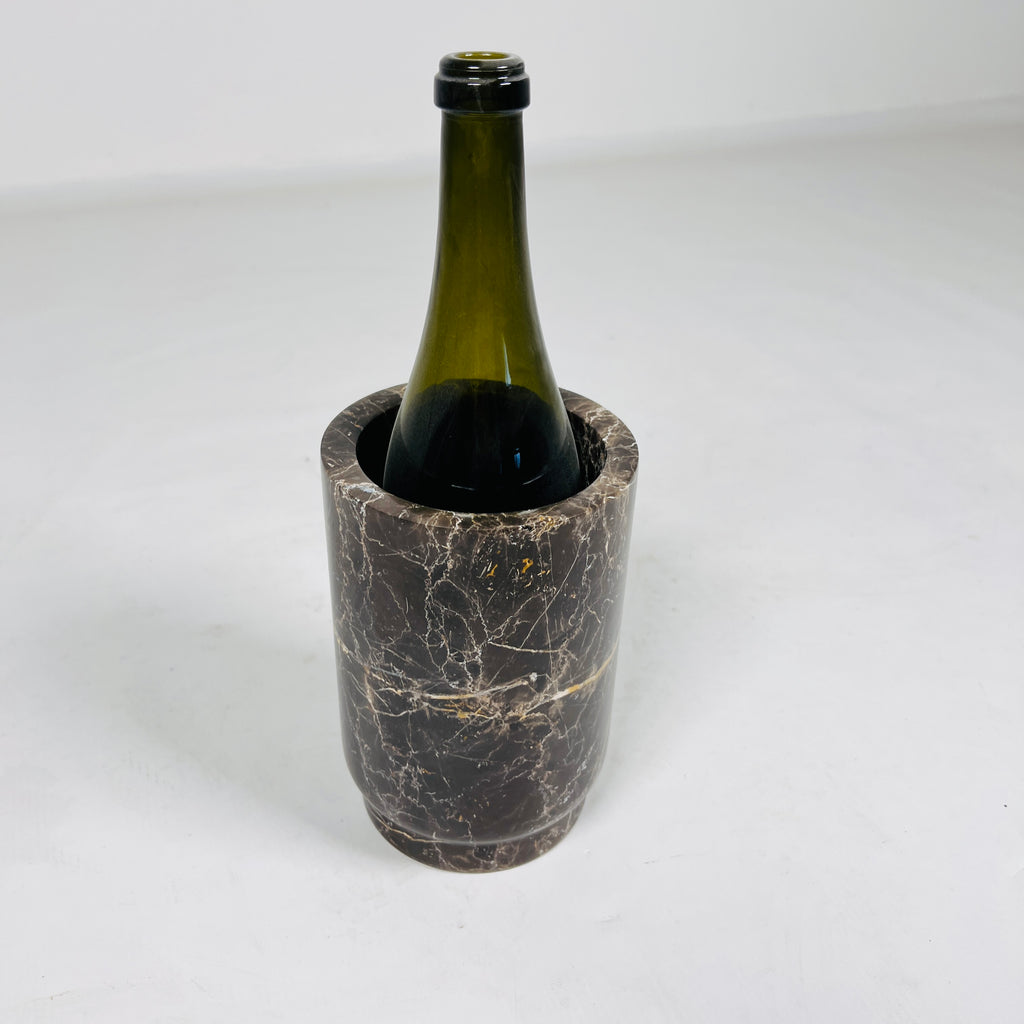 Black Veined Marble Bottle Holder