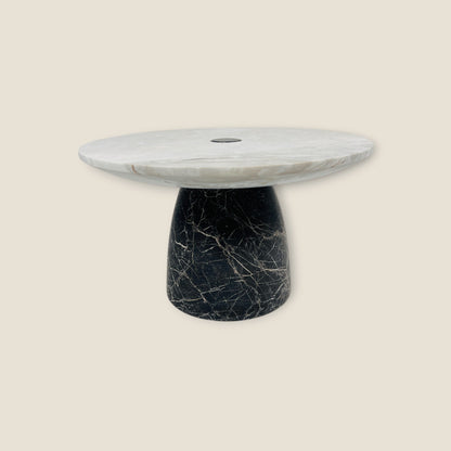 Marble Dessert Stand - Black & Gray