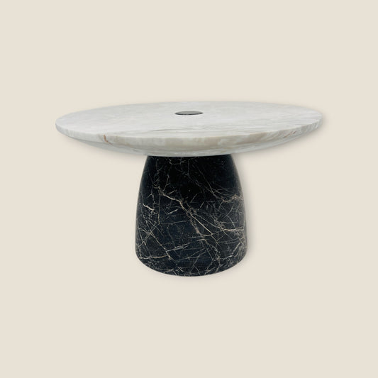 Marble Dessert Stand - Black & Gray