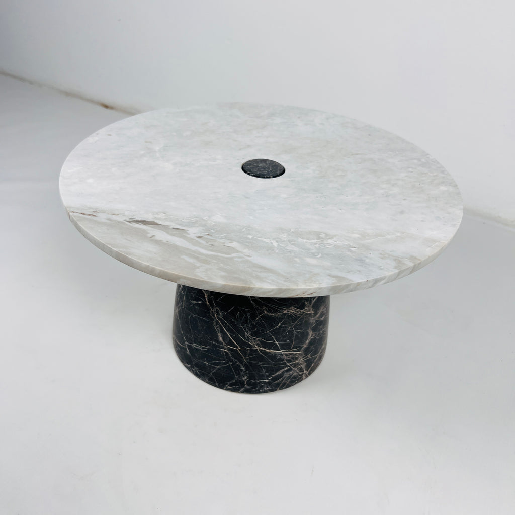 Grey and Black Marble Dessert Stand