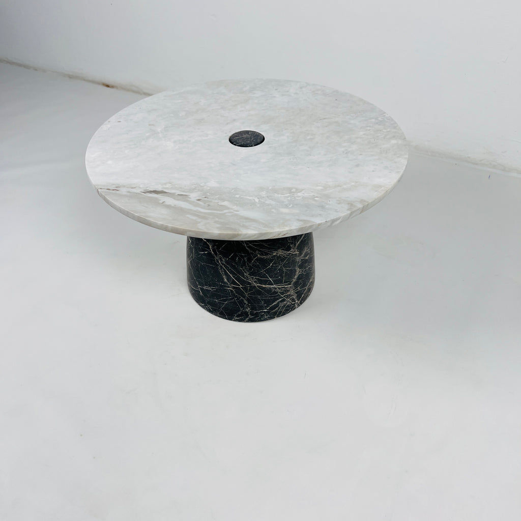 Grey and Black Marble Dessert Stand