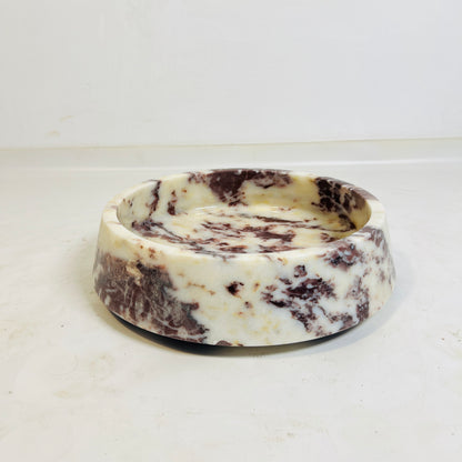 Elysia Marble Bowl - Red & White