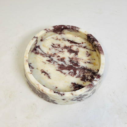Elysia Marble Bowl - Red & White