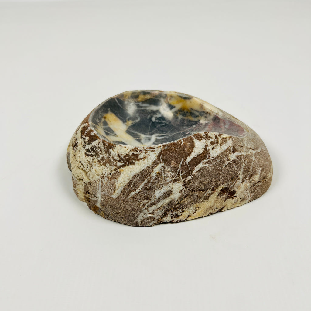 River Stone Burgundy Webbed Ash Tray