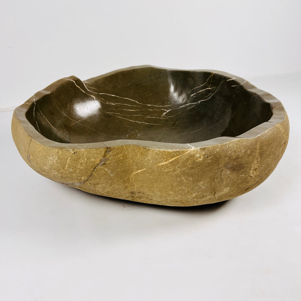 Chocolate Glazed Riverstone Sink