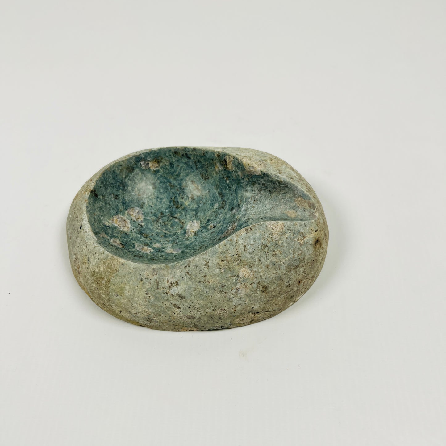 Emerald Green Tainted Ash Tray - River Stone