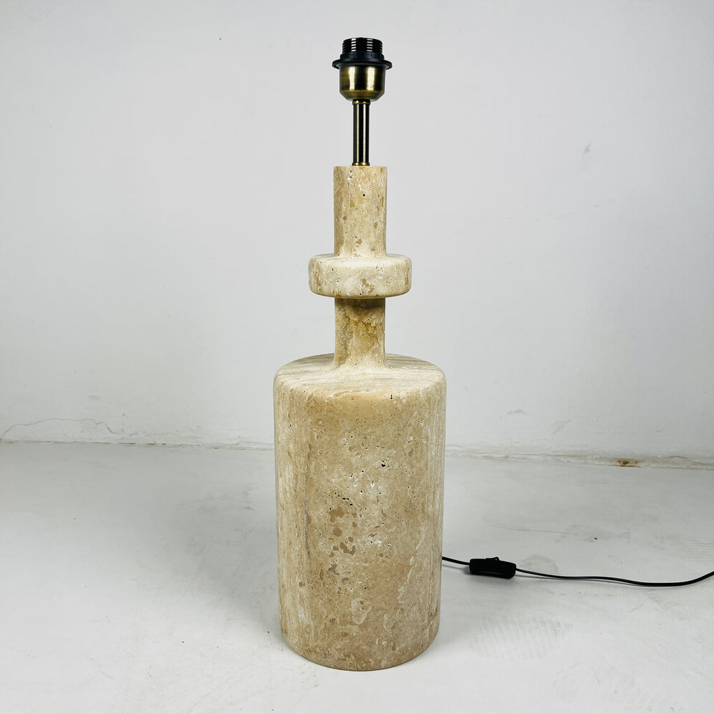 Travertine Bottleneck Lamp