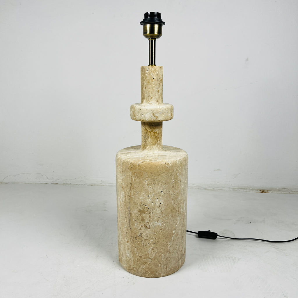 Travertine Bottleneck Lamp