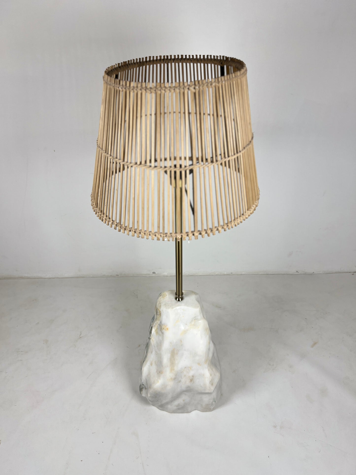 Tall Stone Lamp - Gray Commando