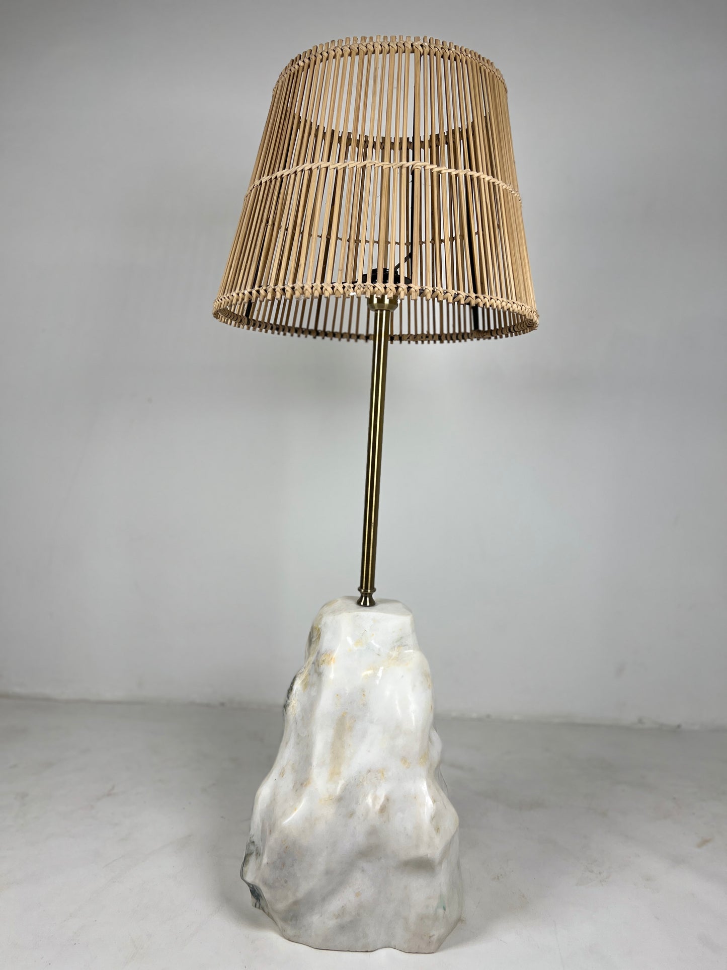 Tall Stone Lamp - Gray Commando
