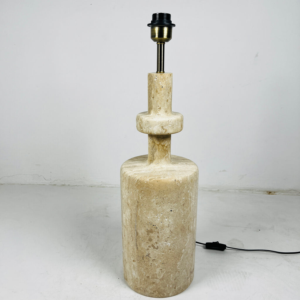 Travertine Bottleneck Lamp