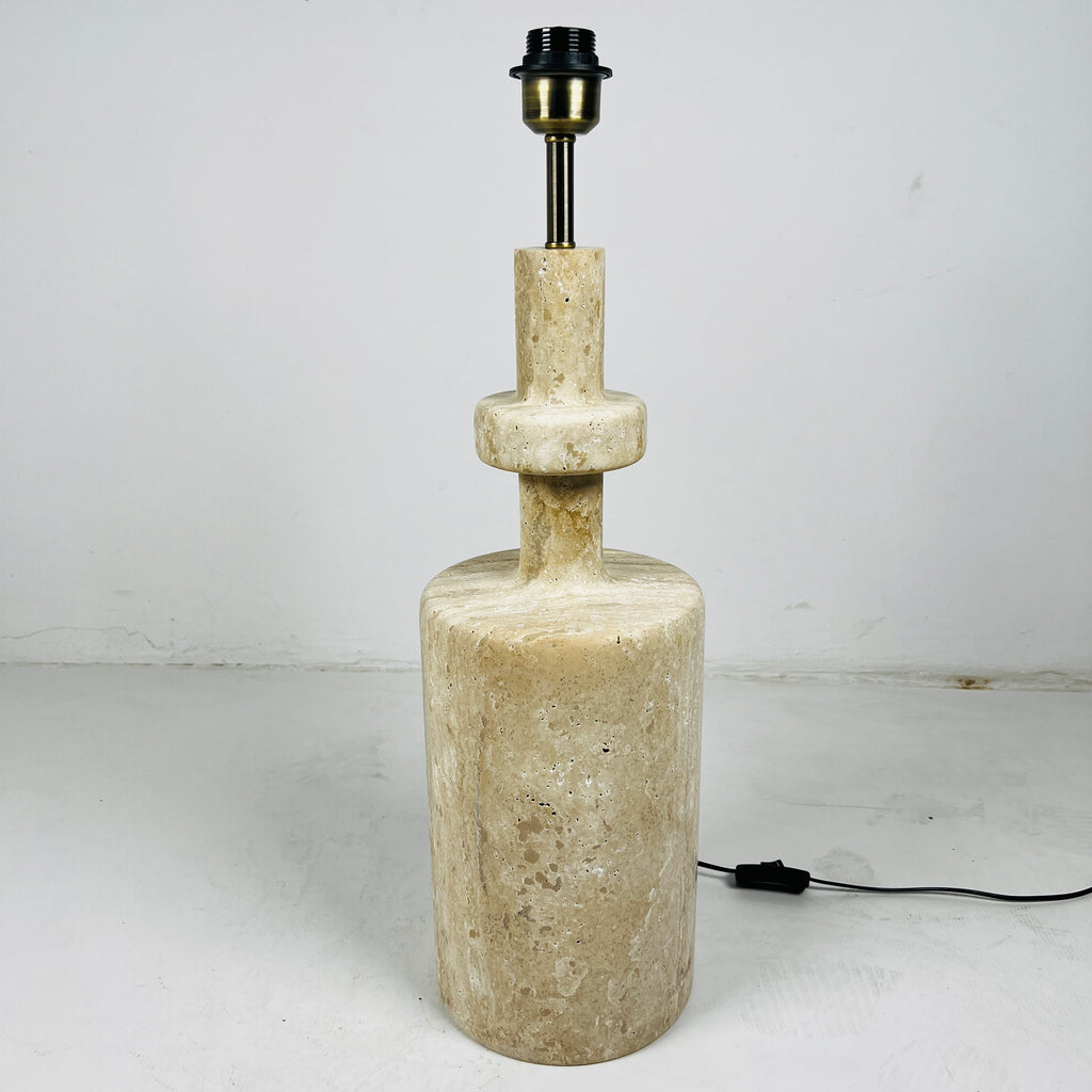 Travertine Bottleneck Lamp