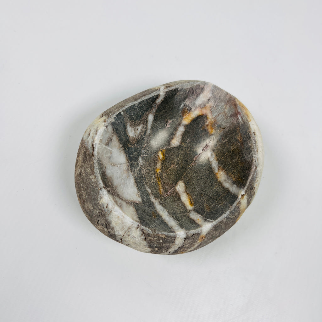 River Stone Grey White Striped Ash Tray