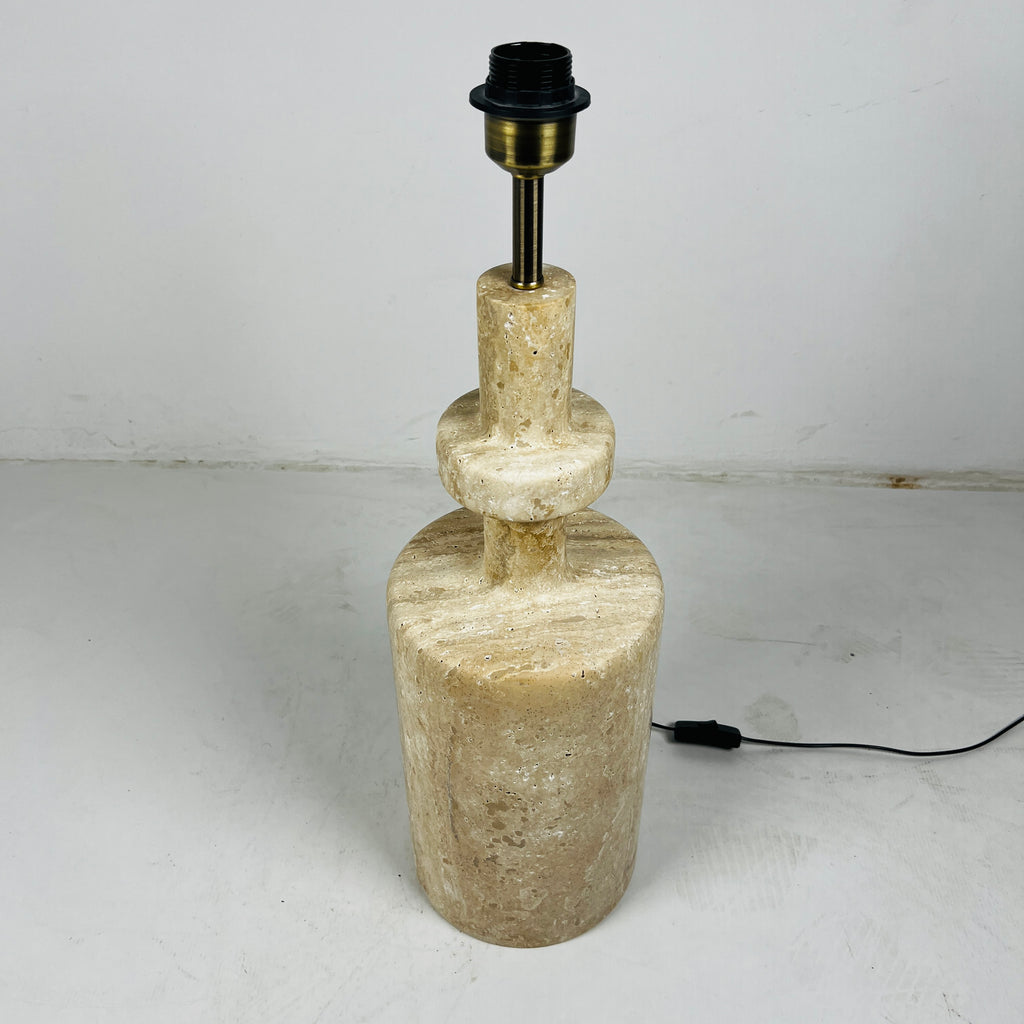 Travertine Bottleneck Lamp