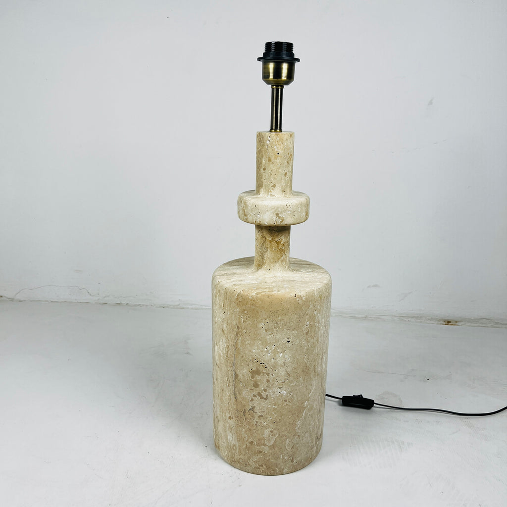 Travertine Bottleneck Lamp