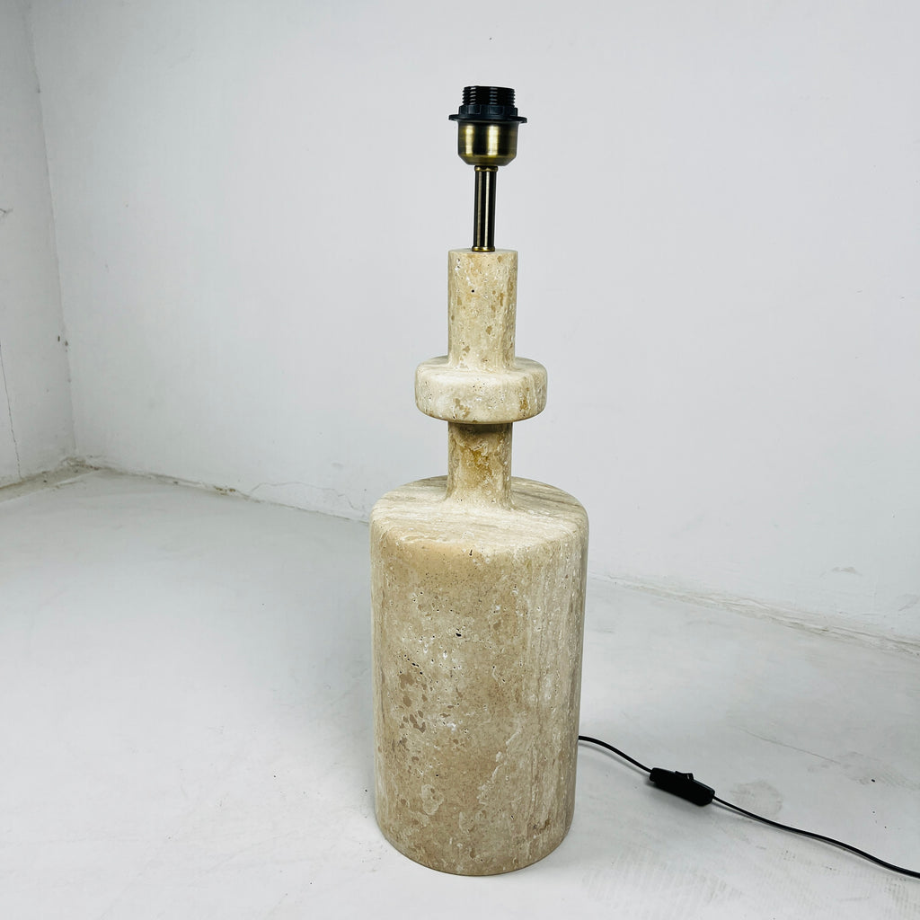 Travertine Bottleneck Lamp