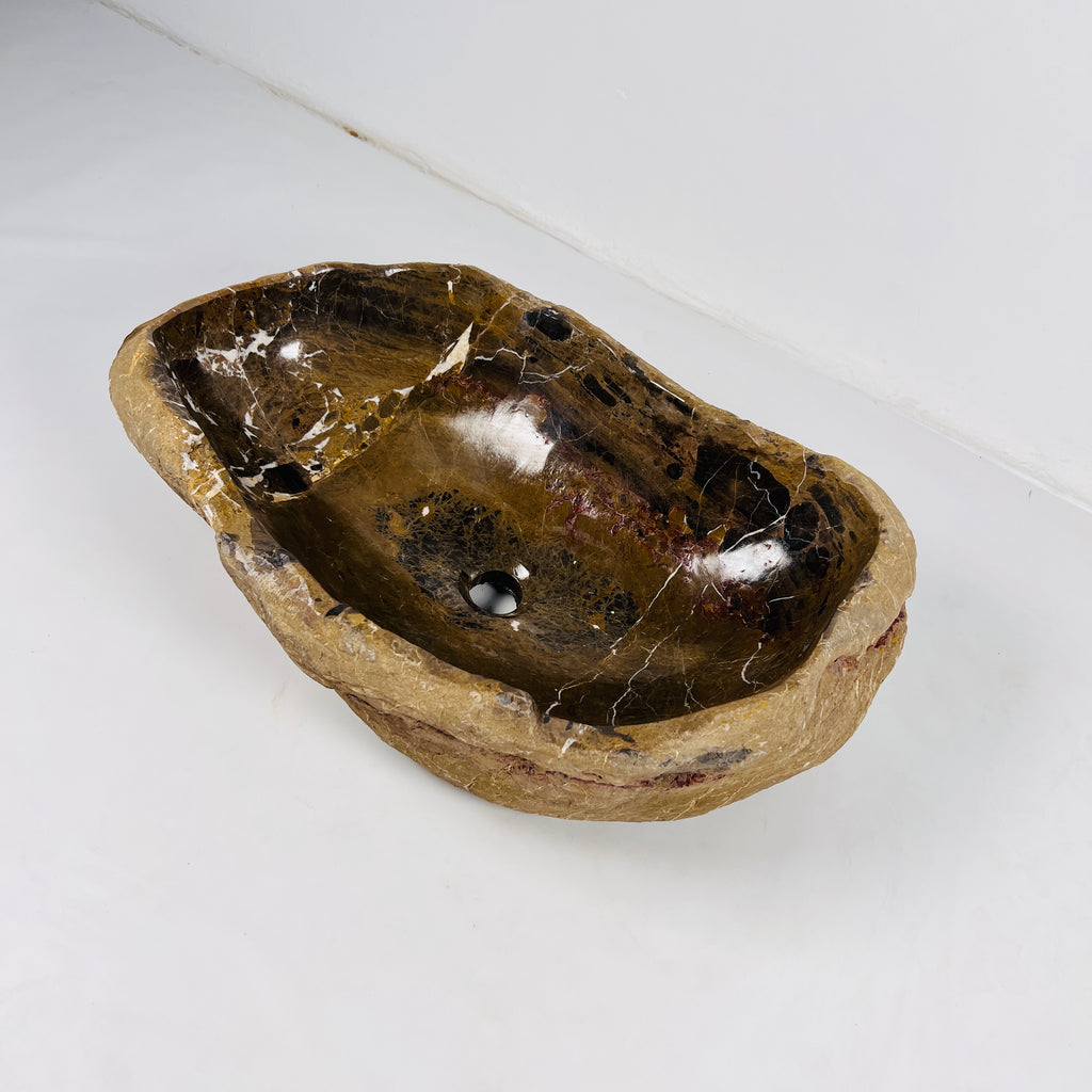 Brown  Riverstone Sink