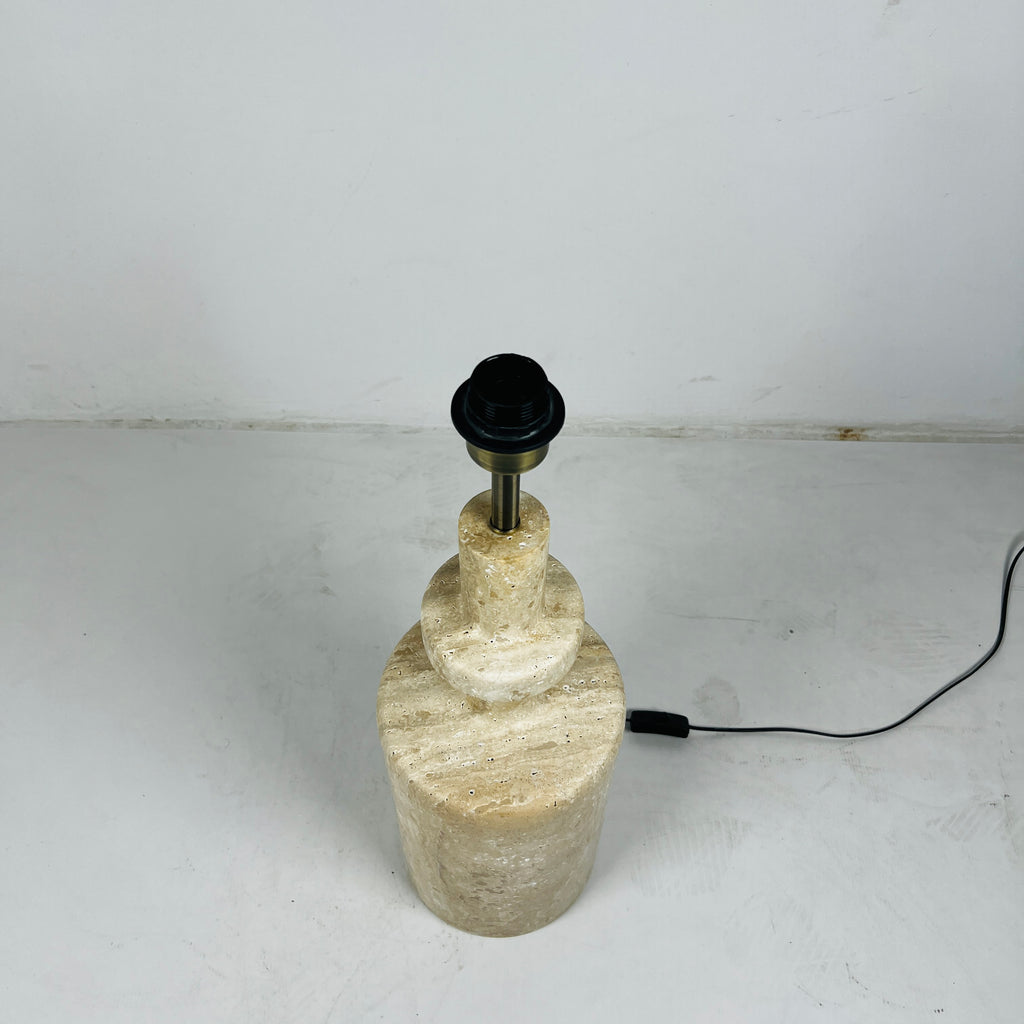 Travertine Bottleneck Lamp