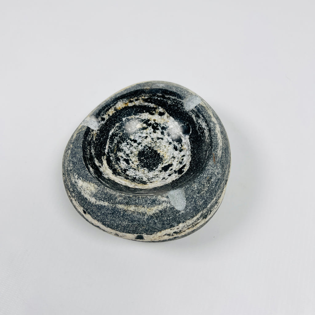 River Stone Zebra Swirls Ash Tray