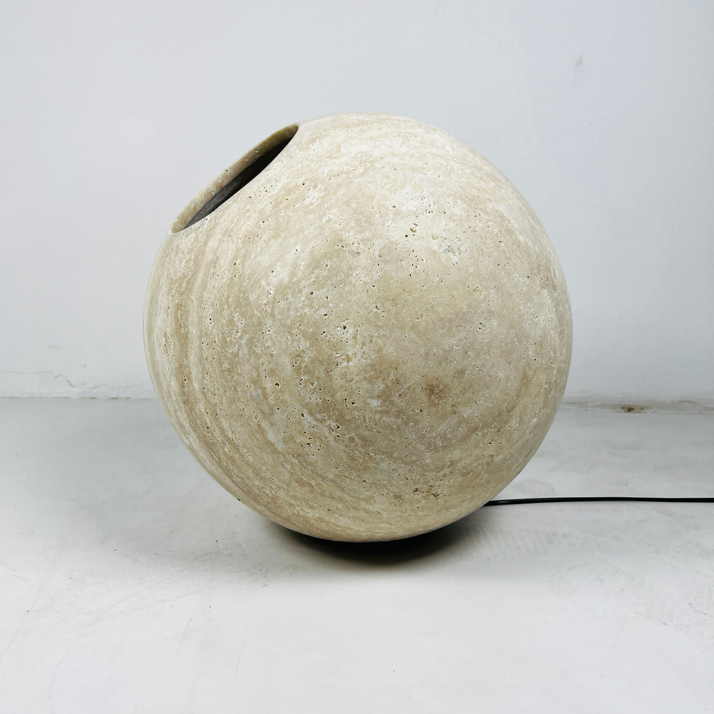 Travertine Luminous Orb