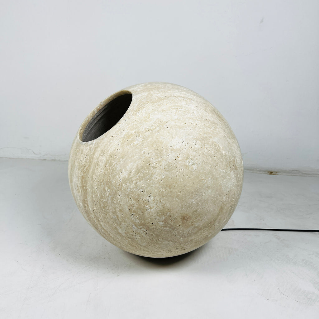 Travertine Luminous Orb