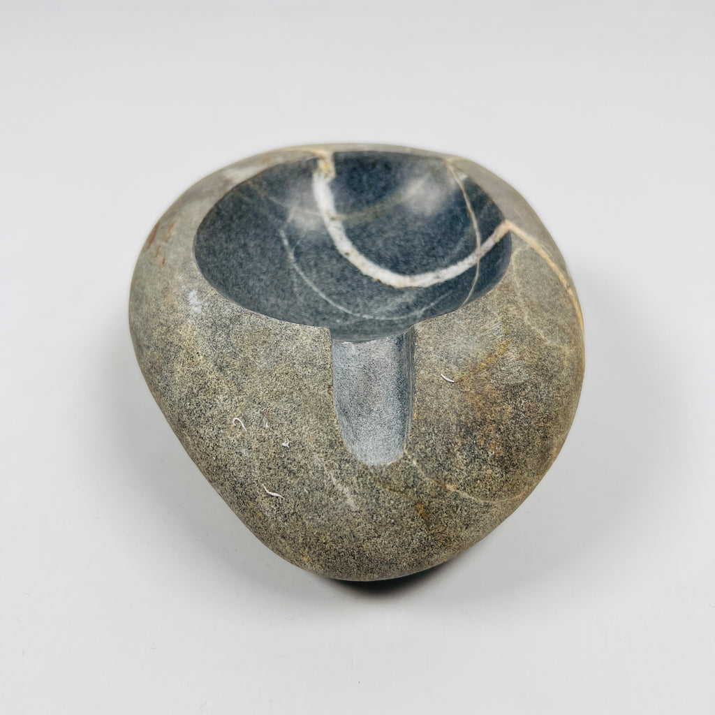 River Stone Deep Green Struck Ash Tray