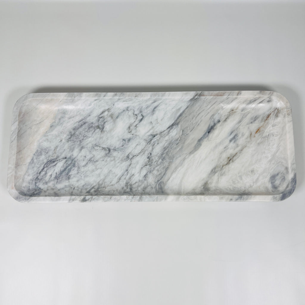 Zenith Gray Marble Tray