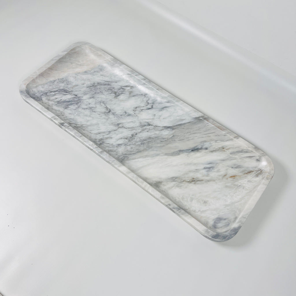 Zenith Gray Marble Tray