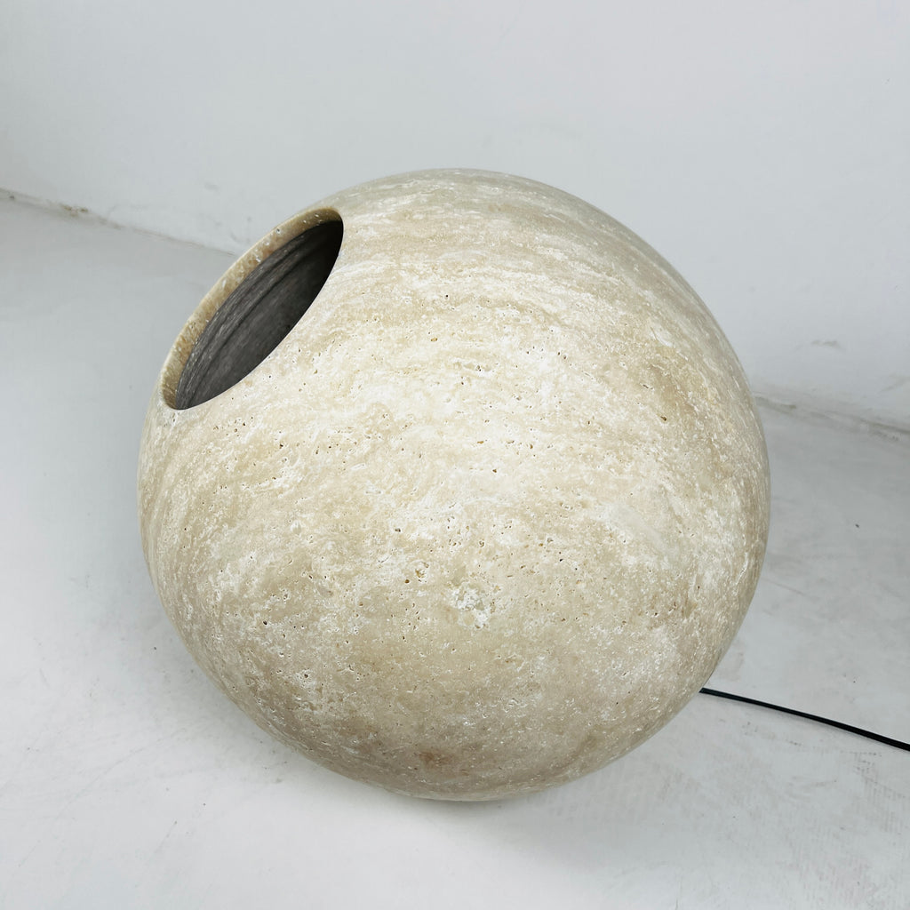 Travertine Luminous Orb