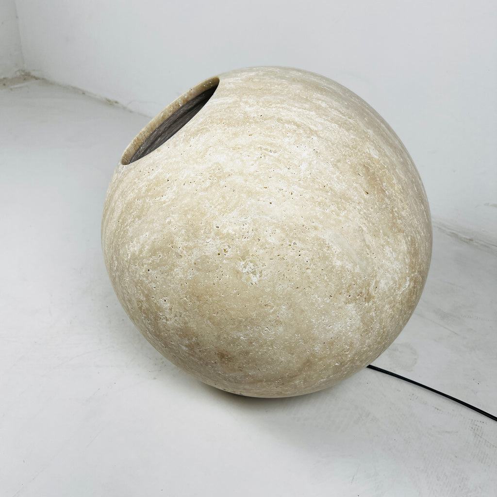 Travertine Luminous Orb