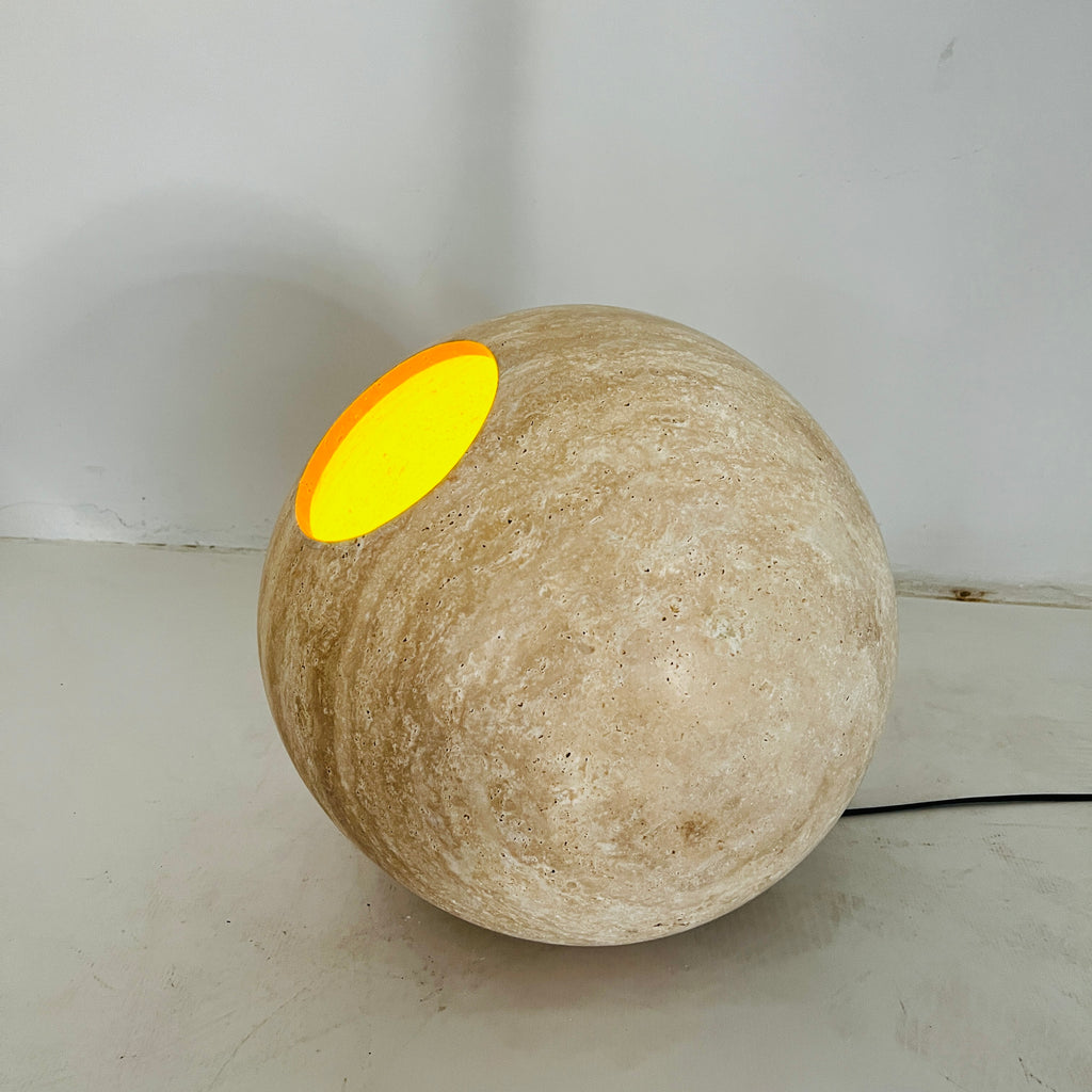 Travertine Luminous Orb