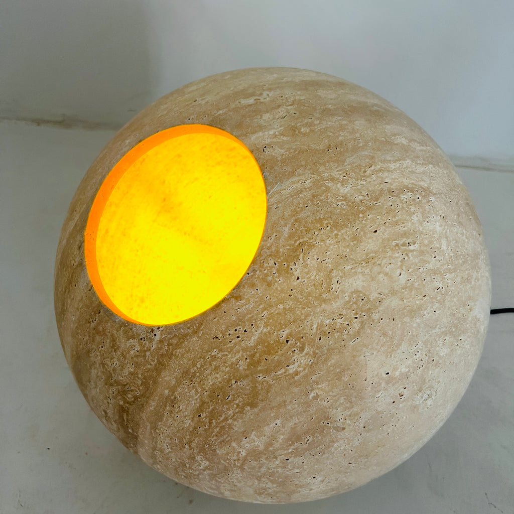 Travertine Luminous Orb