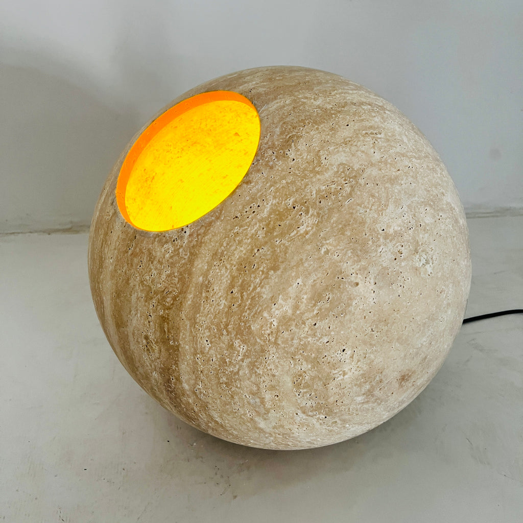 Travertine Luminous Orb