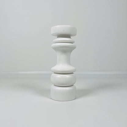 Shaker Candle Stand - White